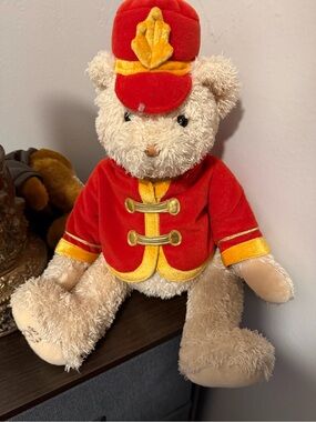 Macy's Day parade Beige Plush Bear with Red & Gold Hat and Jacket